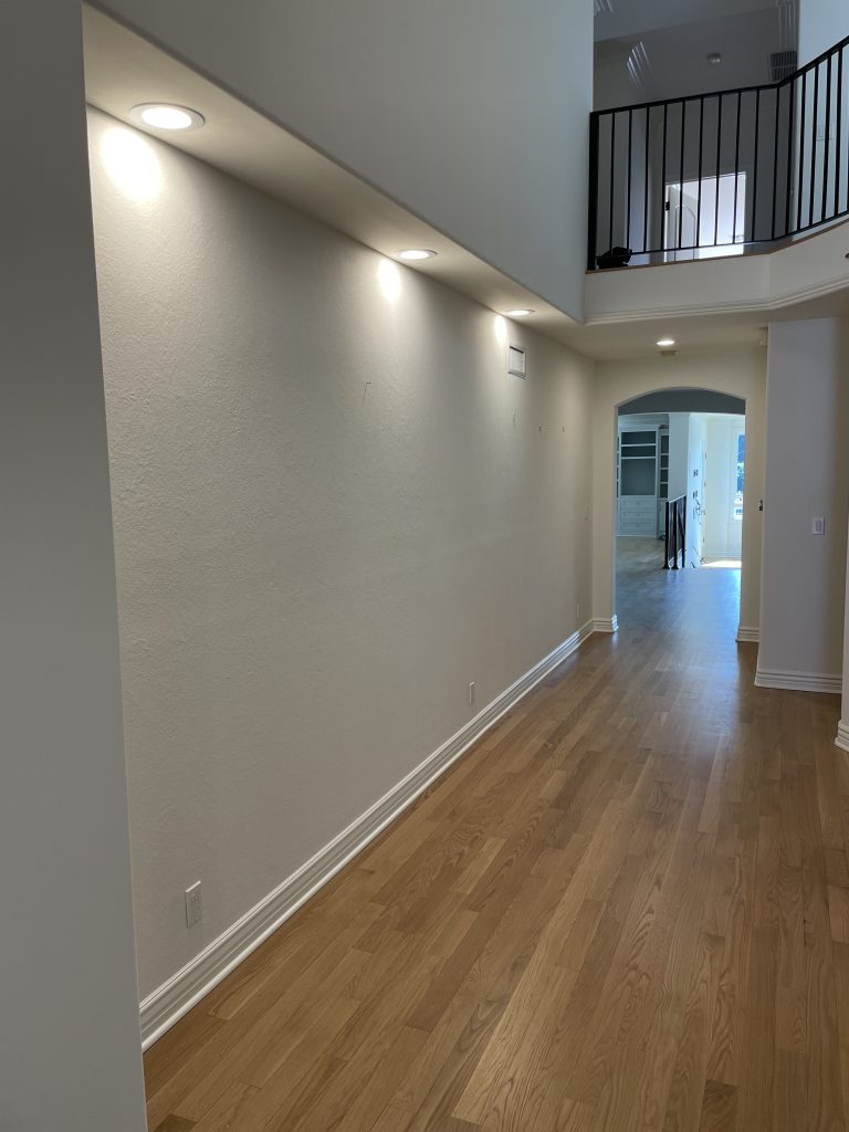 Image of freshly painted hallway