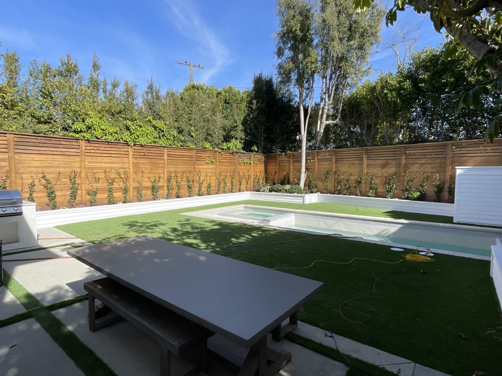 Image of a remodeled backyard during the day