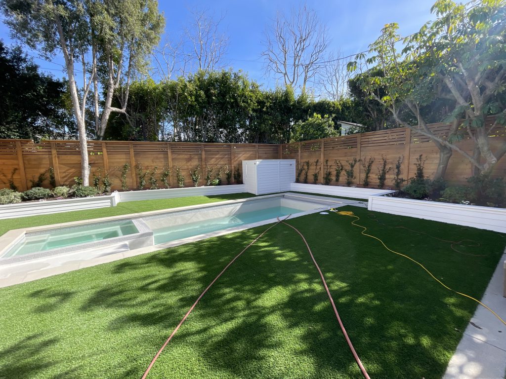 Image of a remodeled backyard during the day