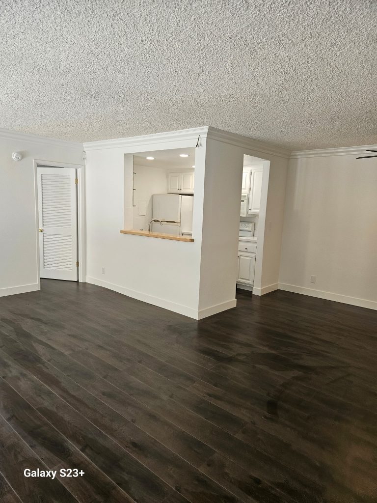 Image of a living room post-restoration