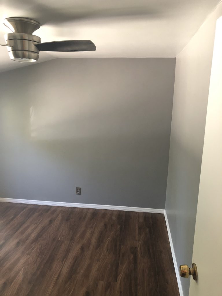Image of painted bedroom