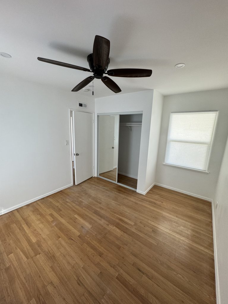 Image of a freshly painted bedroom