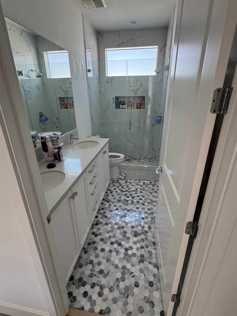 Image of a remodeled bathroom
