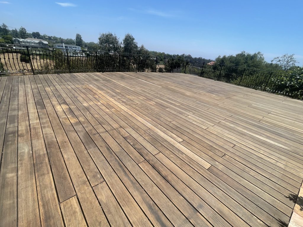 Before a deck restoration