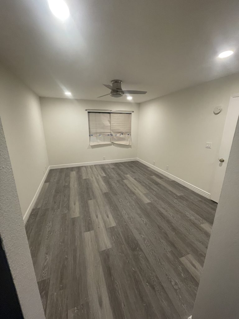 Image of freshly painted bedroom