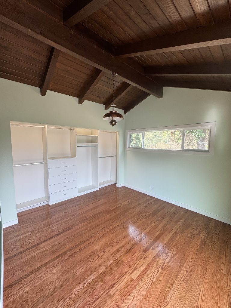 Image of a remodeled bedroom and closet