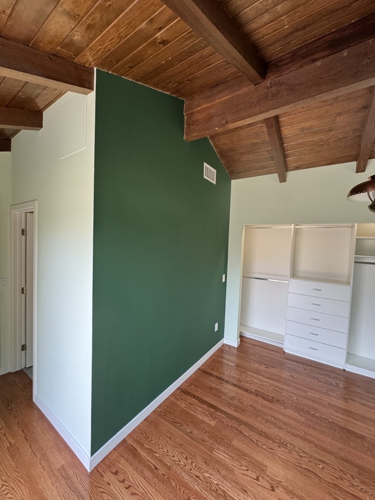 Image of a remodeled bedroom and closet