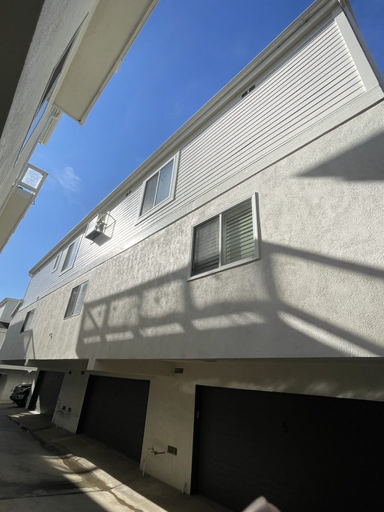 Image of prepped and painted siding 