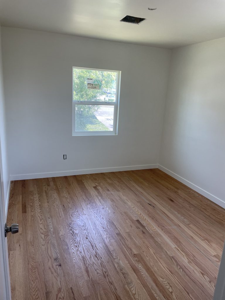 Image of a freshly painted apartment  unit
