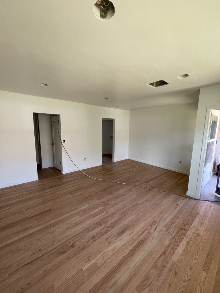 Image of a freshly painted apartment  unit