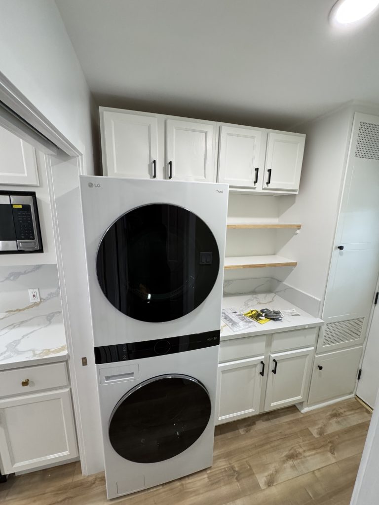 Image of new laundry space